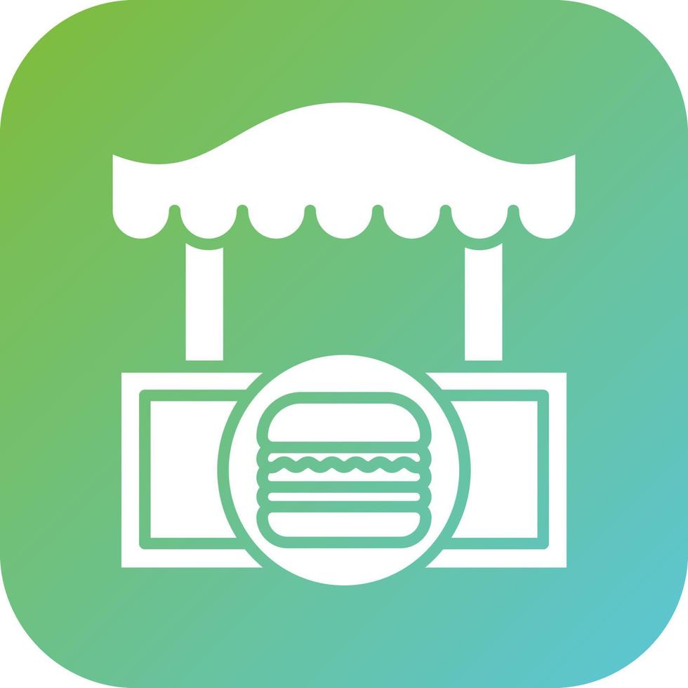 Burger Shop Vector Icon Style