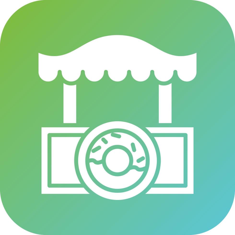 Donut Shop Vector Icon Style