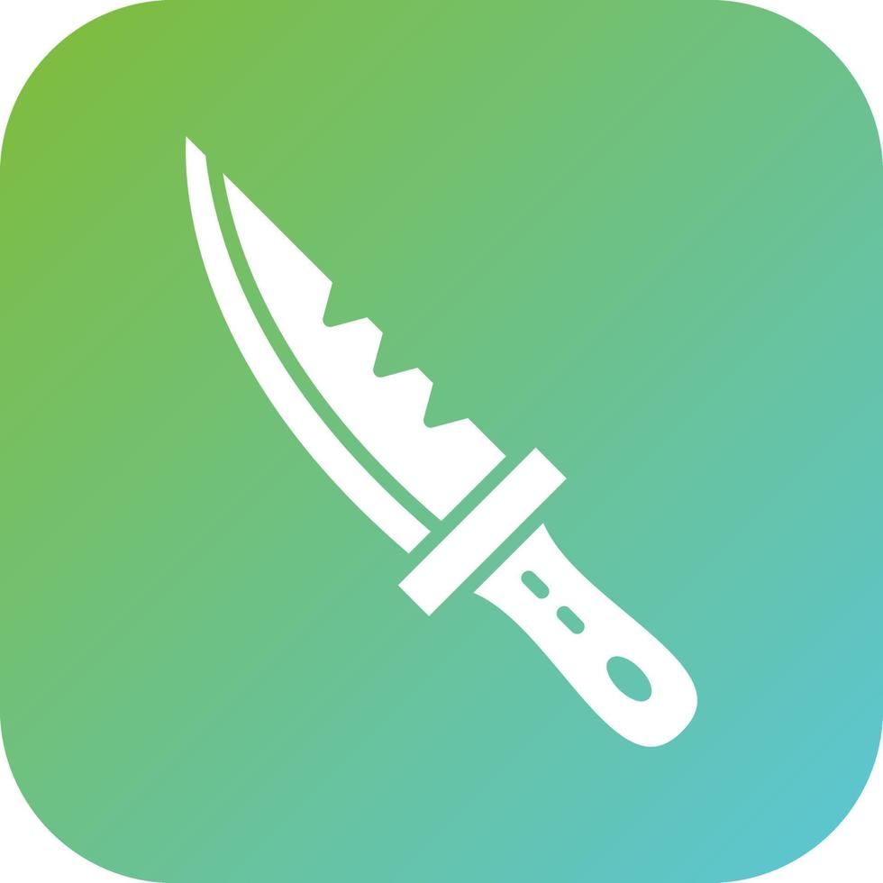 Diving Knife Vector Icon Style