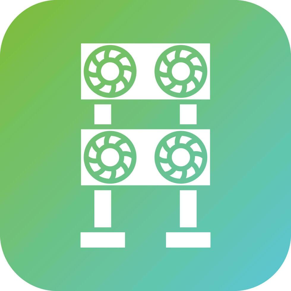 Mining Farm Vector Icon Style