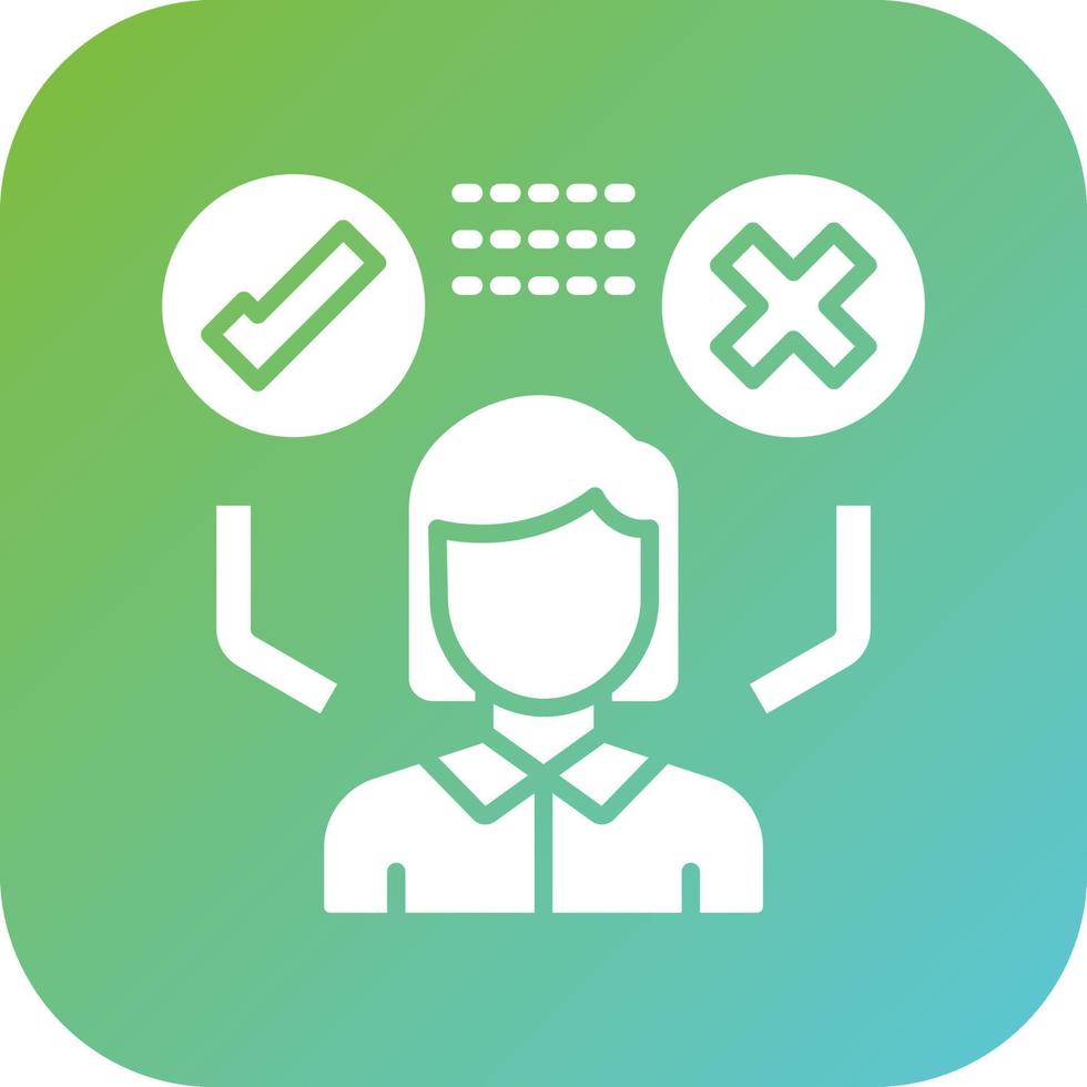 Decision Making Vector Icon Style