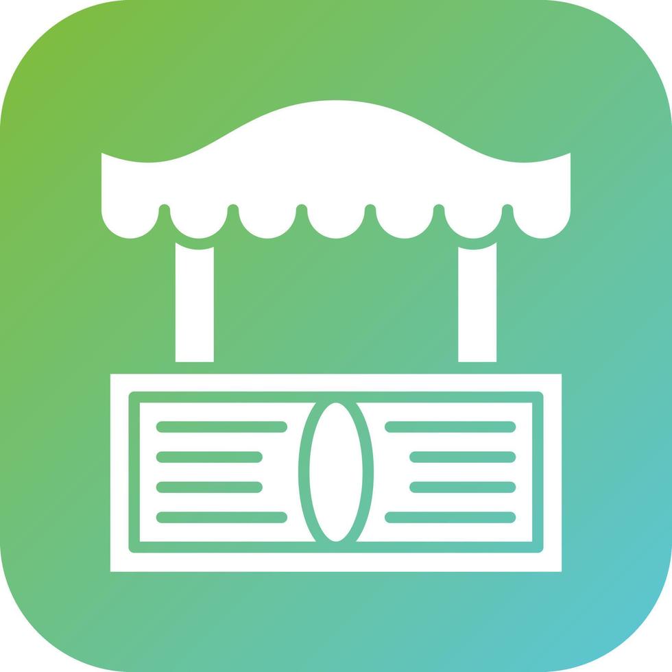 Street Market Vector Icon Style