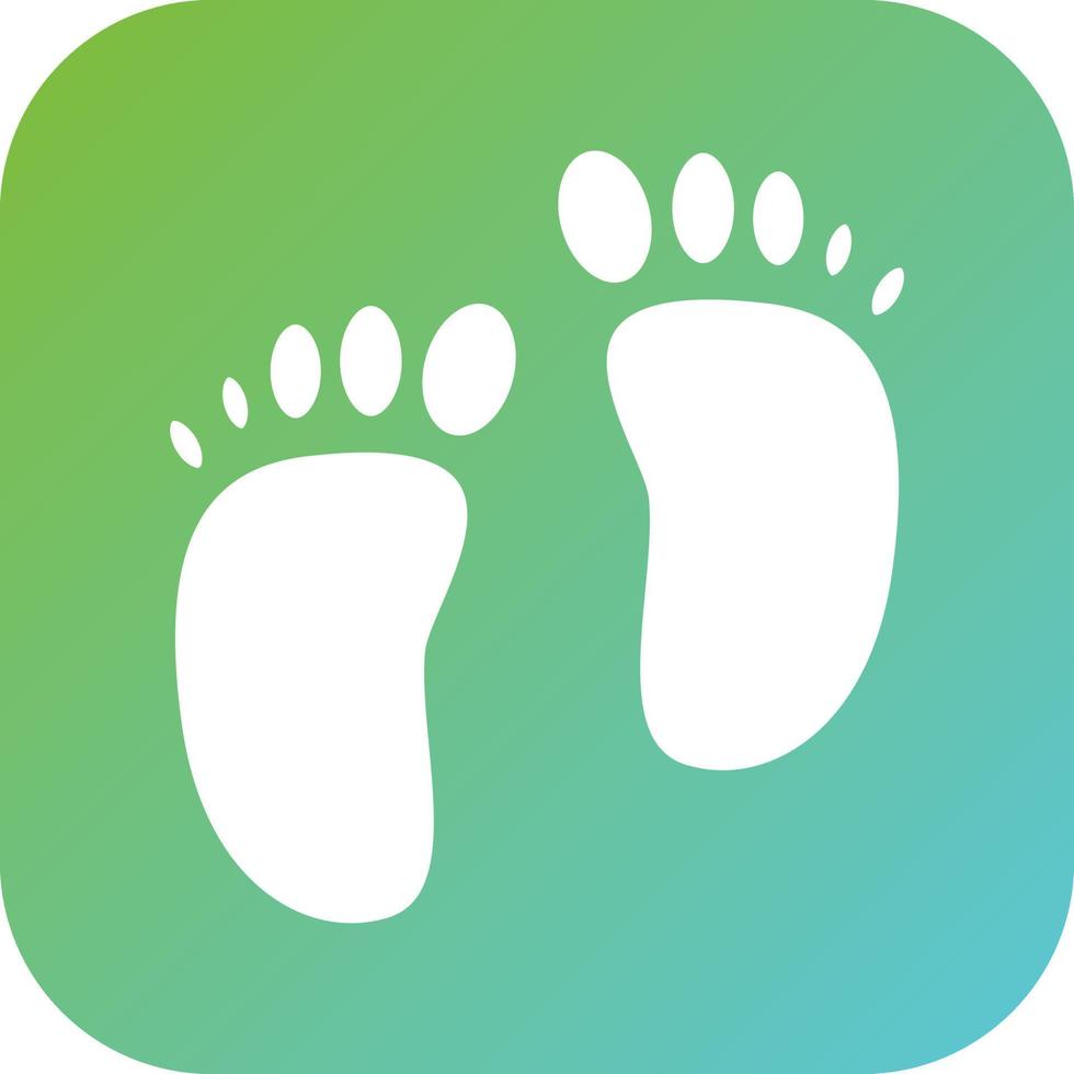 Footprint Vector Icon Style