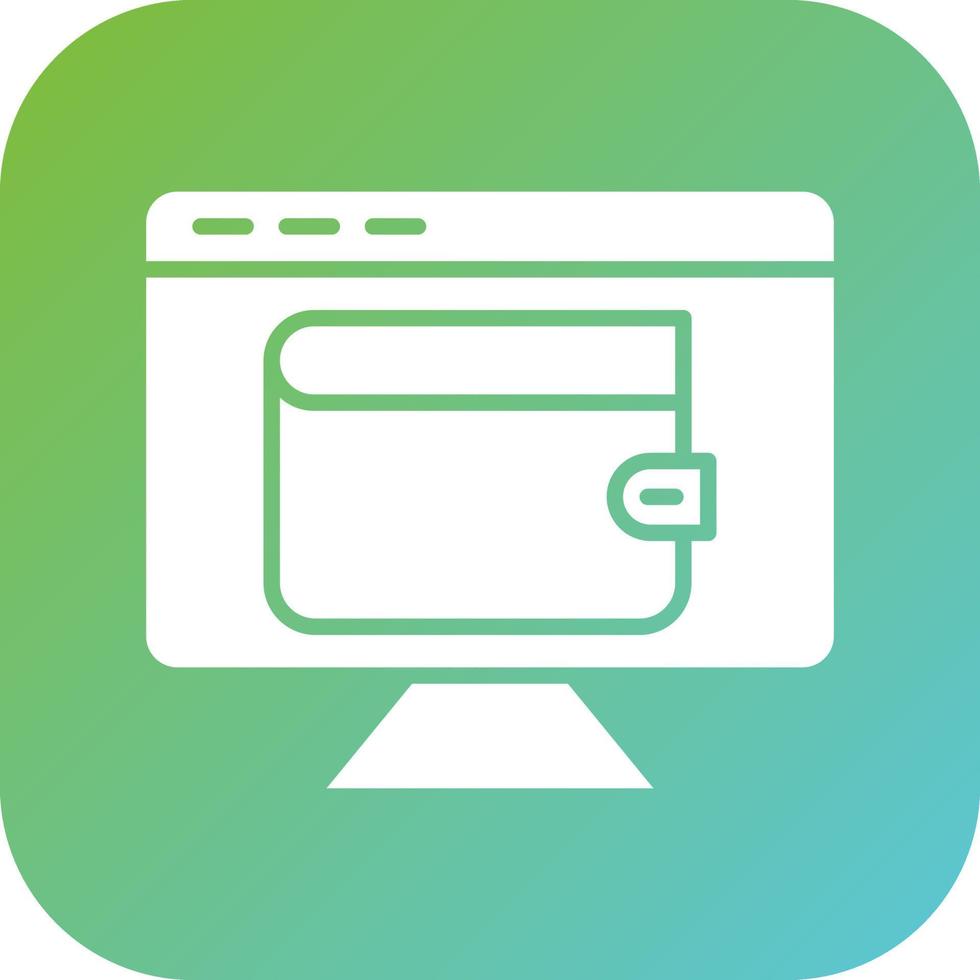Digital Wallet Vector Icon Style