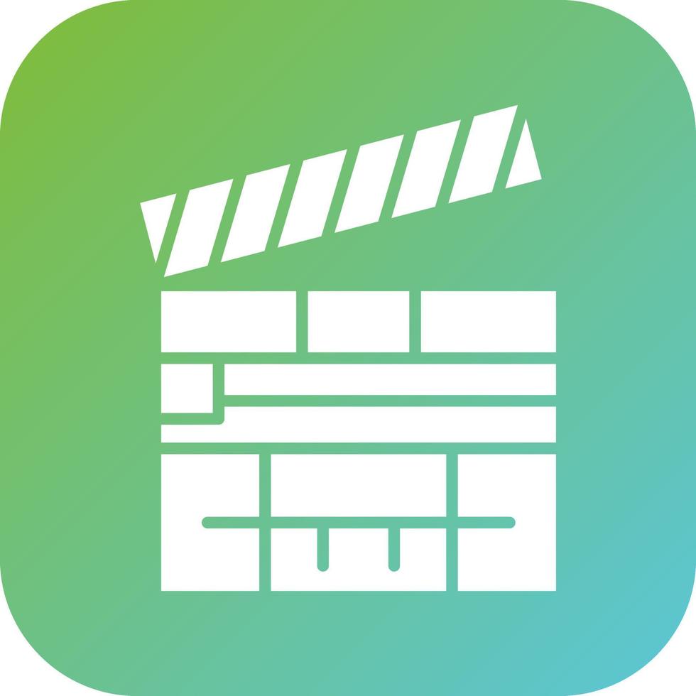 Clapperboard Vector Icon Style