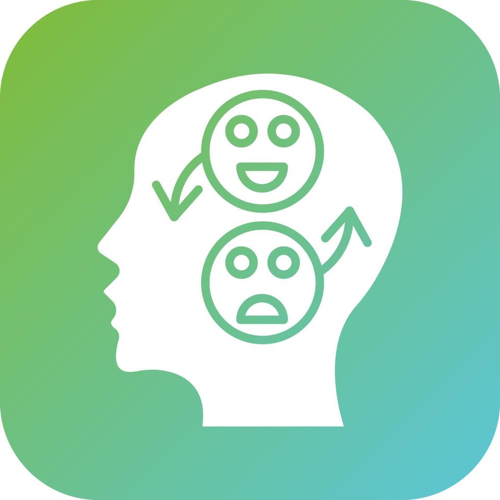 Bipolar Emotion Vector Icon Style