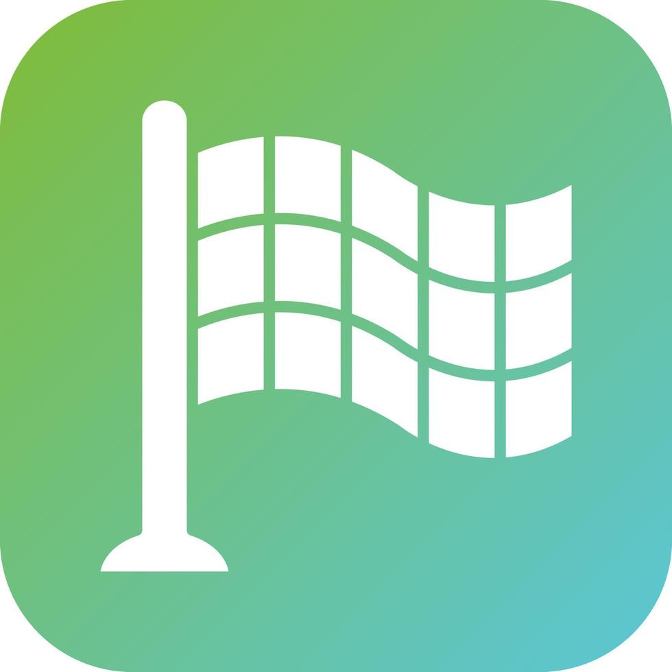 Checkered Flags Vector Icon Style