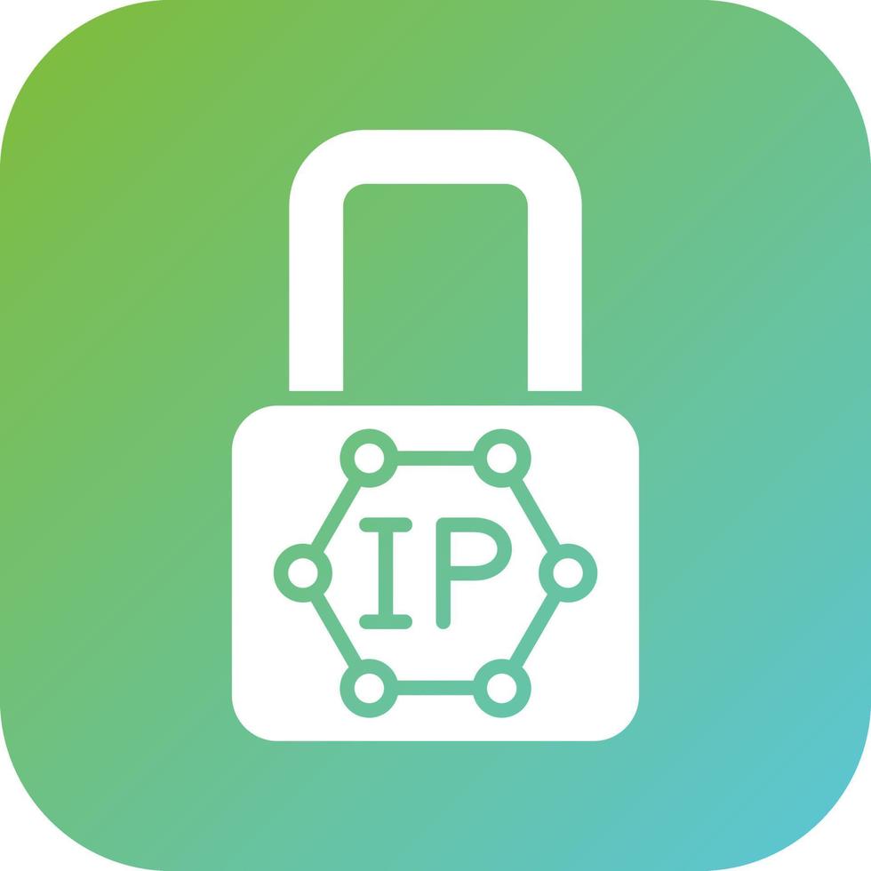 ip bloqueo vector icono estilo