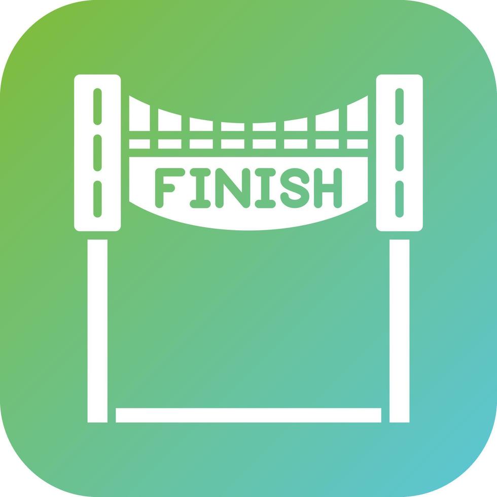 Finish Line Vector Icon Style