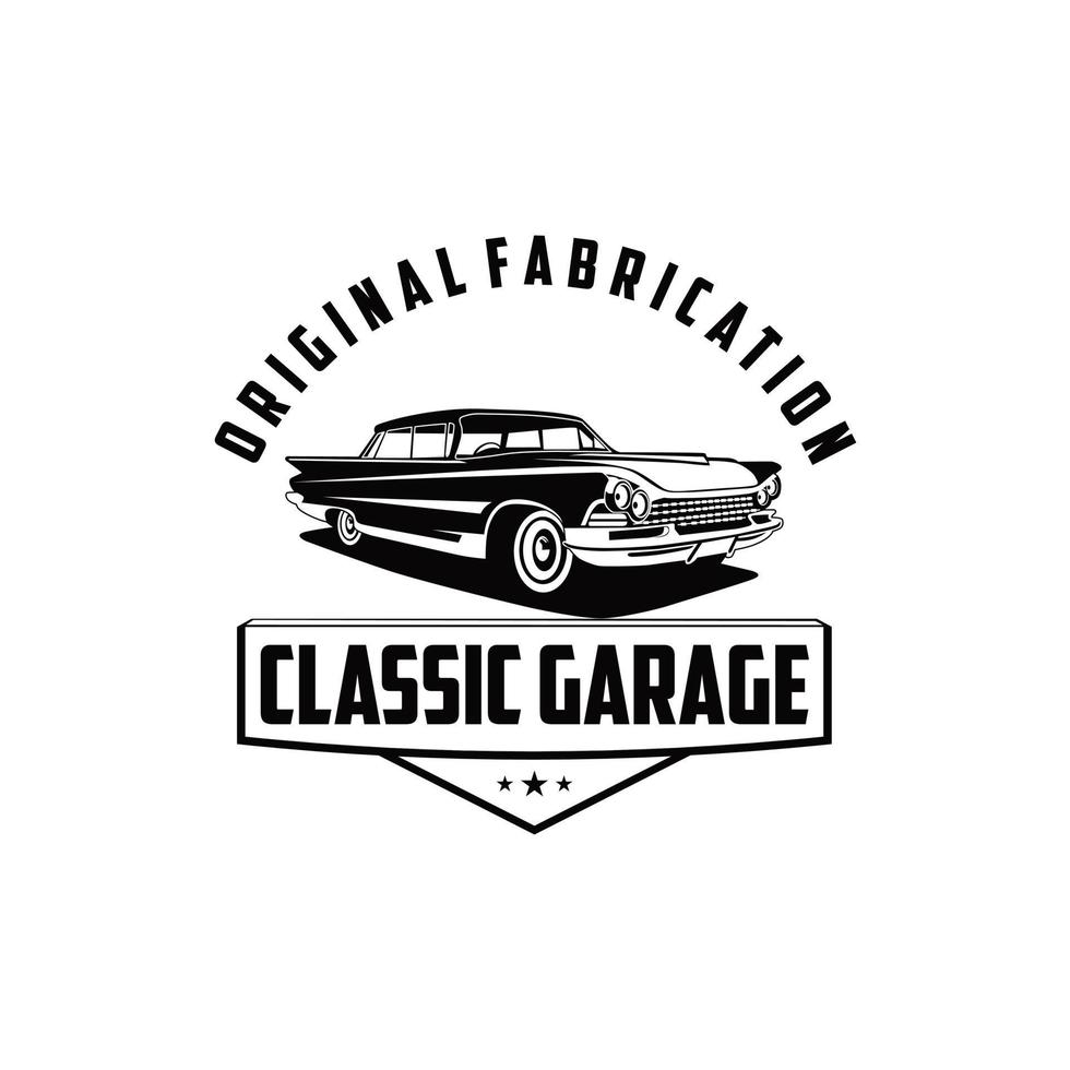 original fabricación clásico garaje logo vector