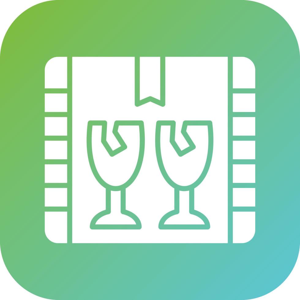 Fragile Vector Icon Style