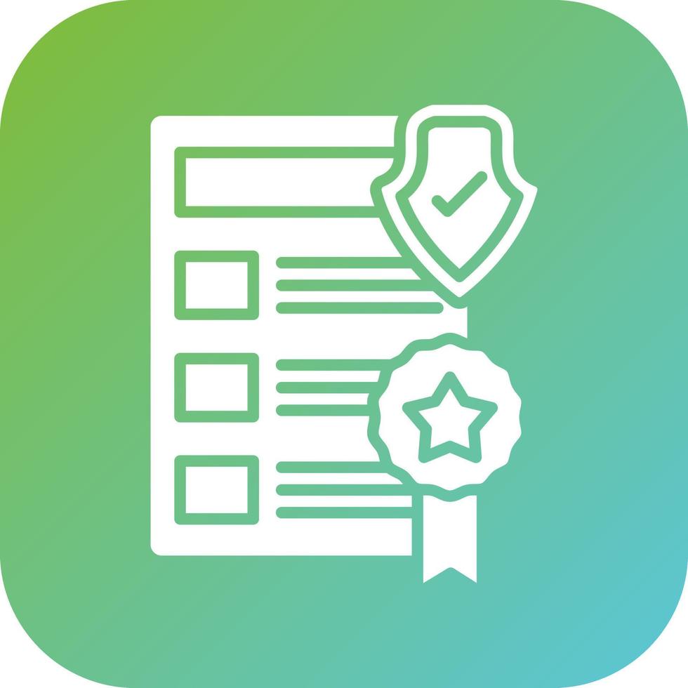 Privacy Policy Template Vector Icon Style