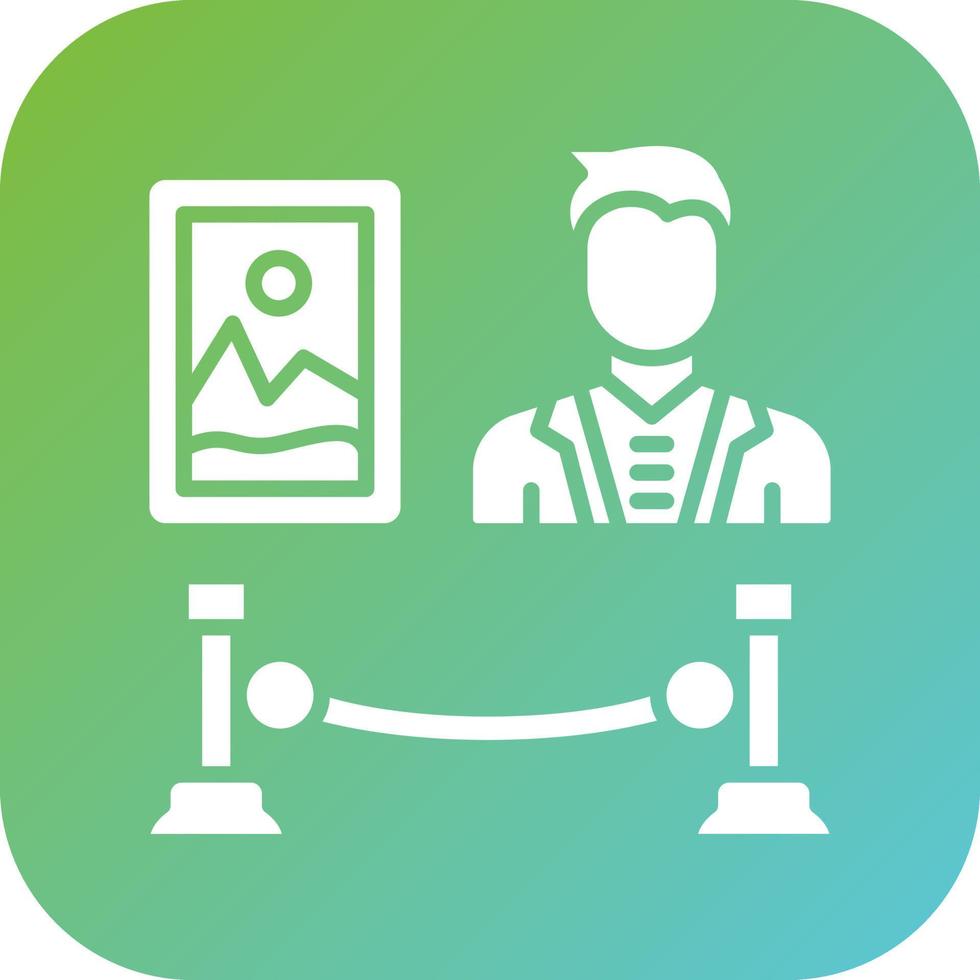 Exhibition Designer Man Vector Icon Style
