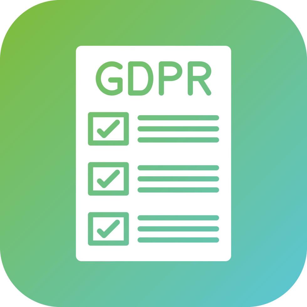 Gdpr Compliance Vector Icon Style