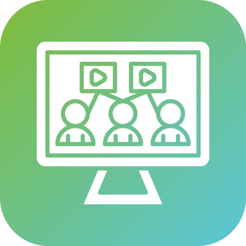 Streaming Community Vector Icon Style
