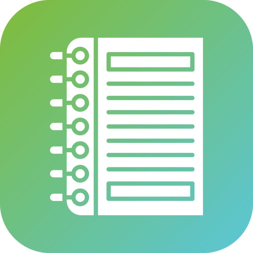 Textbook Vector Icon Style