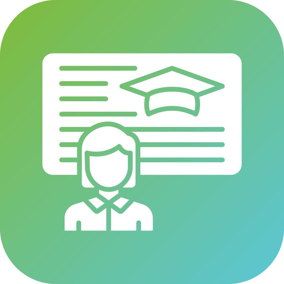 Lecturer Vector Icon Style