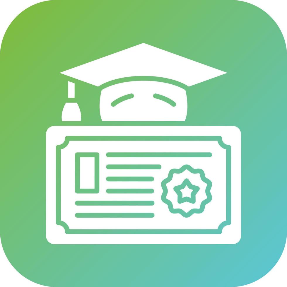 diploma vector icono estilo