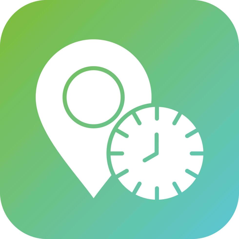 Local Time Vector Icon Style