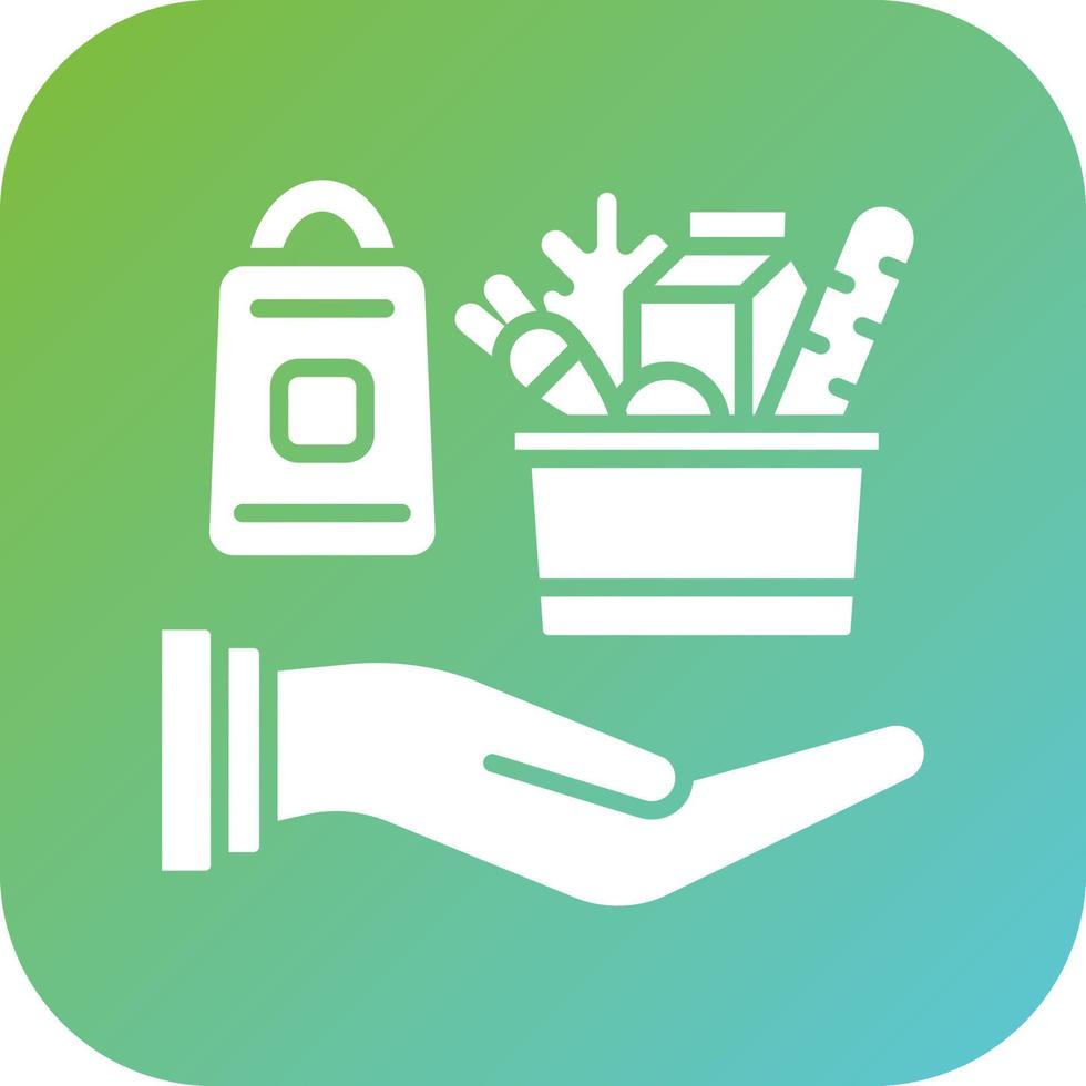 Groceries Delivery Vector Icon Style
