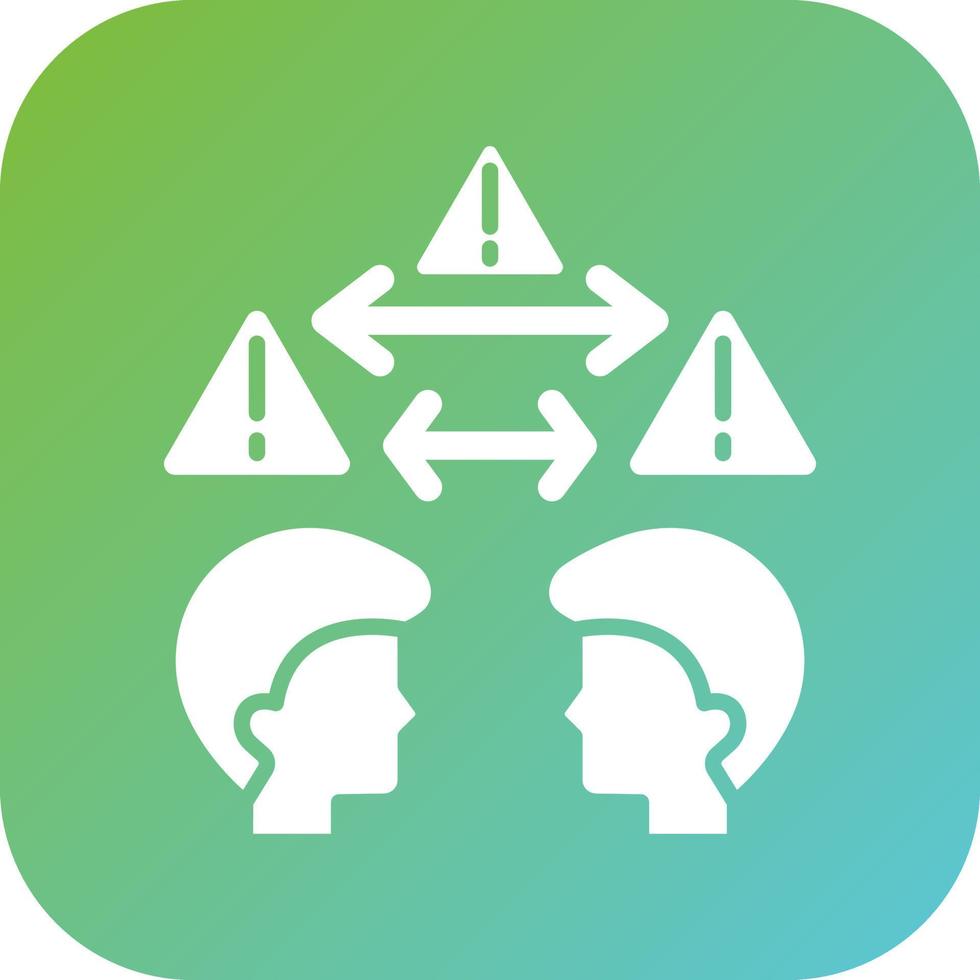Face to Face Contact Vector Icon Style