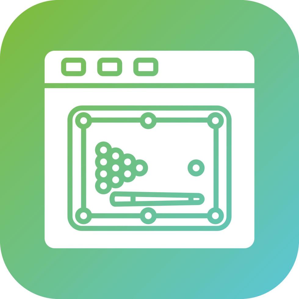 Billiard Game Vector Icon Style