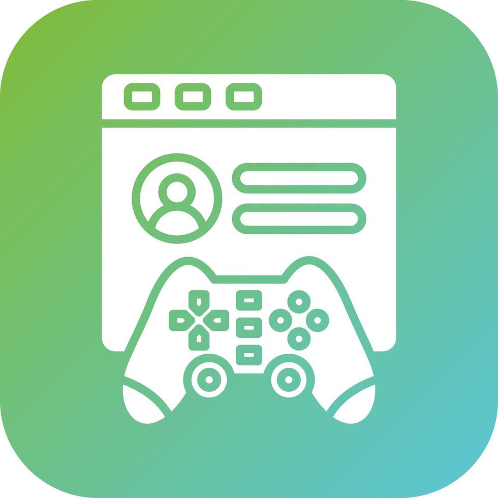 Game Login Vector Icon Style