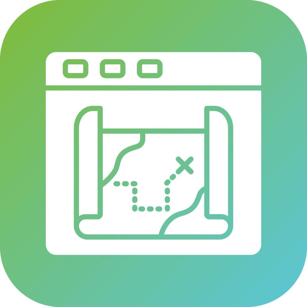 Game Map Vector Icon Style