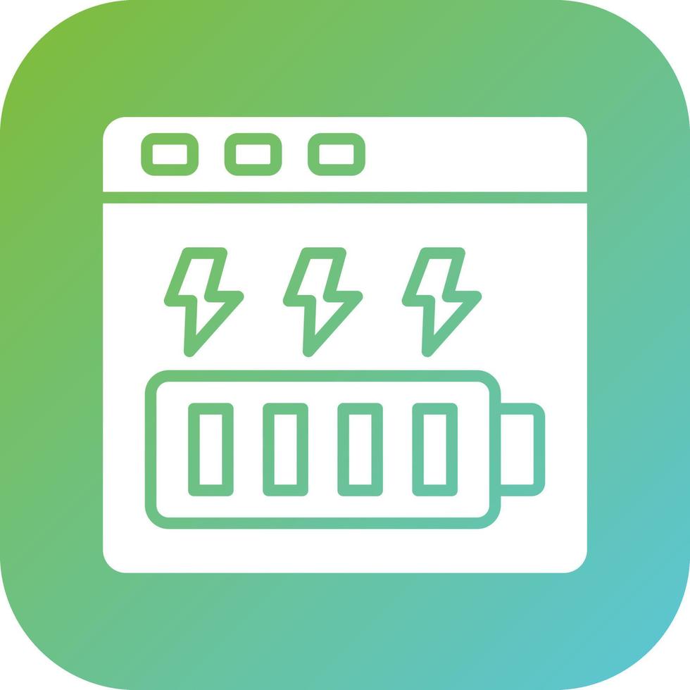 Energy Bar Vector Icon Style