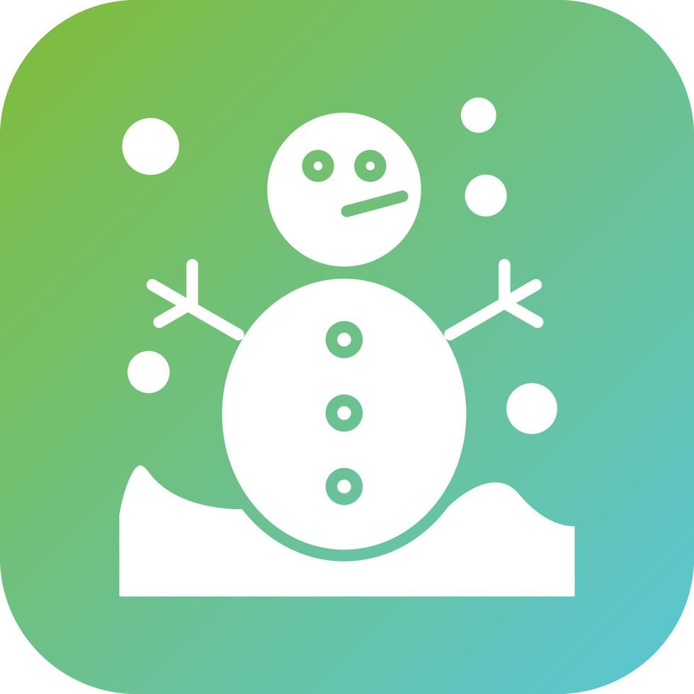 Snowman Vector Icon Style