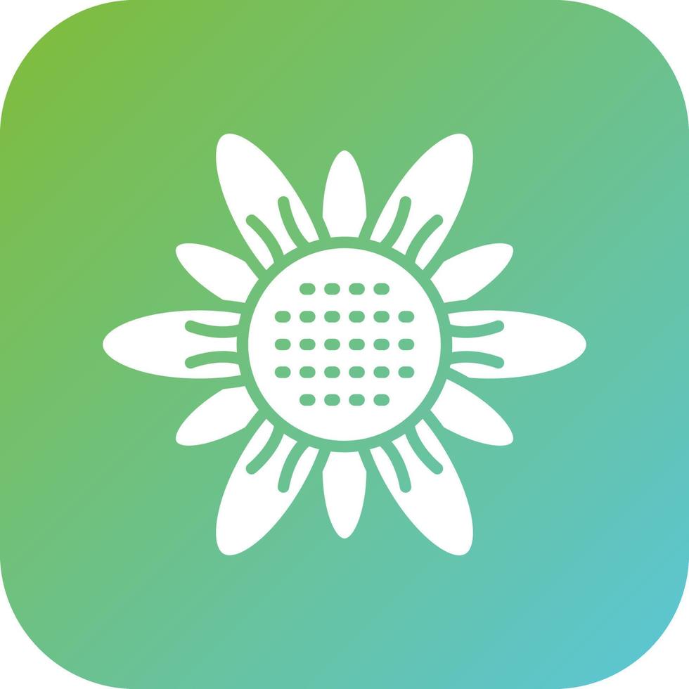 Sunflower Vector Icon Style