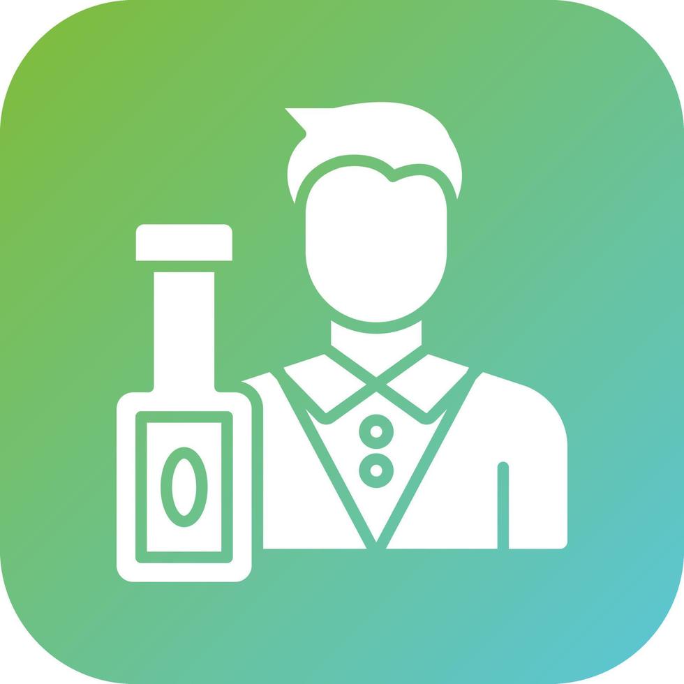 Bartender Vector Icon Style
