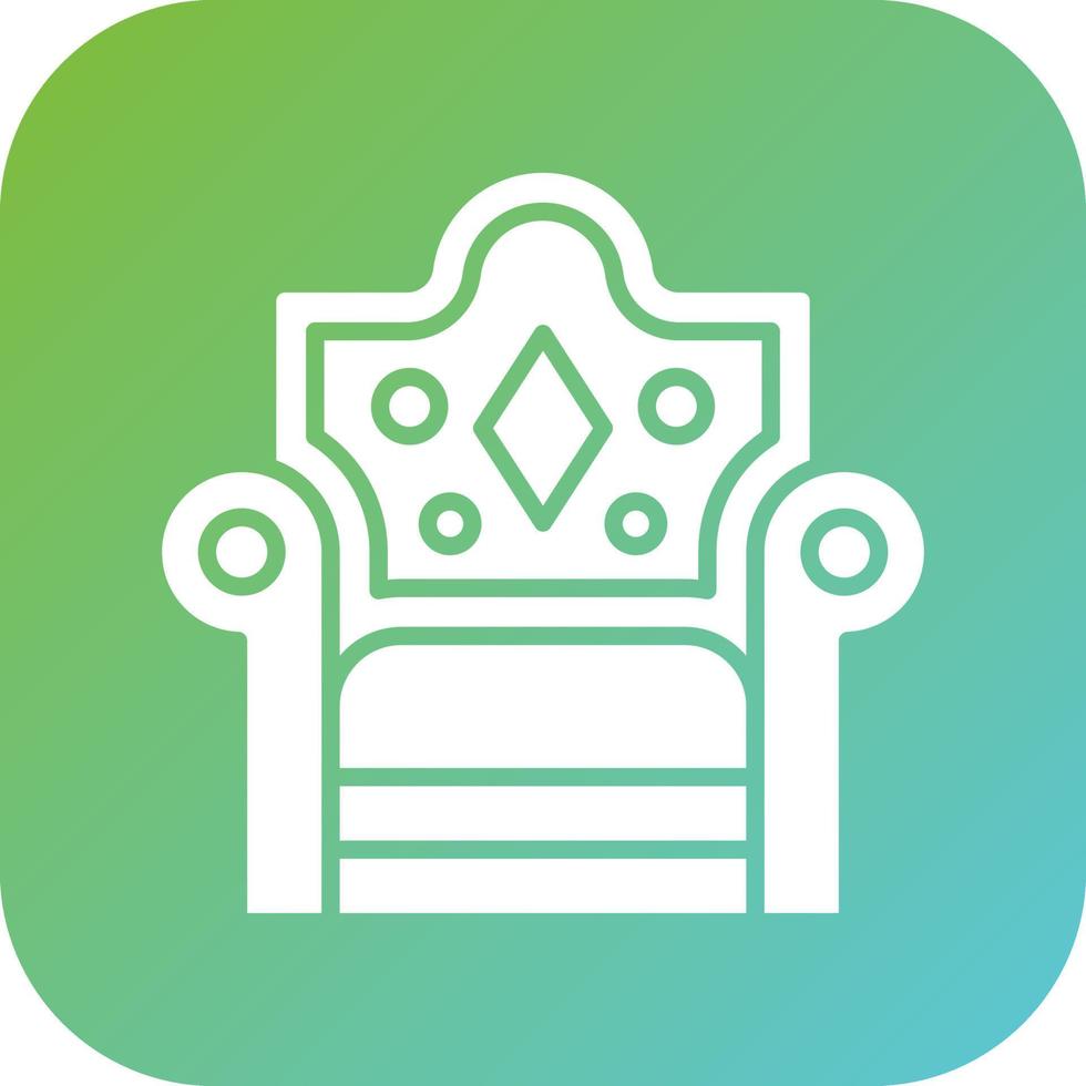 Throne Vector Icon Style