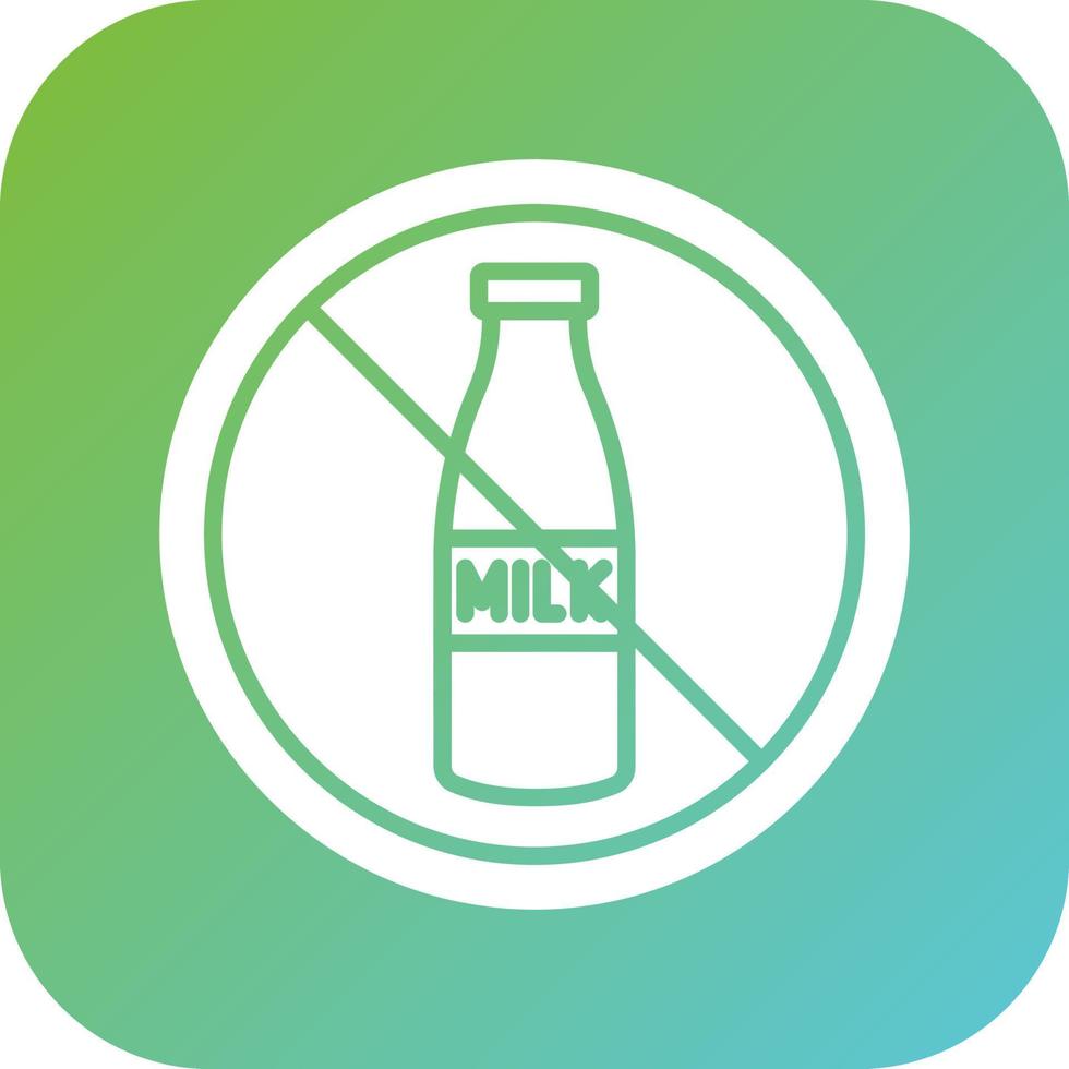 Lactose Free Vector Icon Style