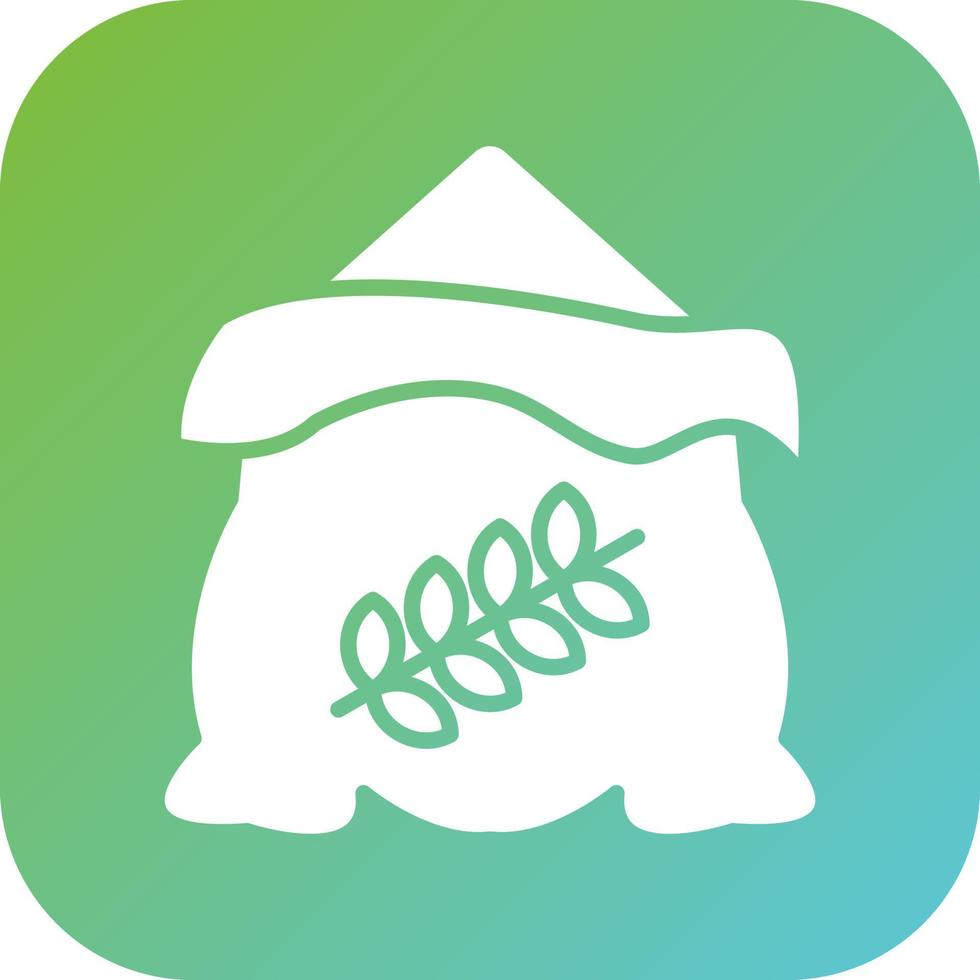 Wheat Sack Vector Icon Style