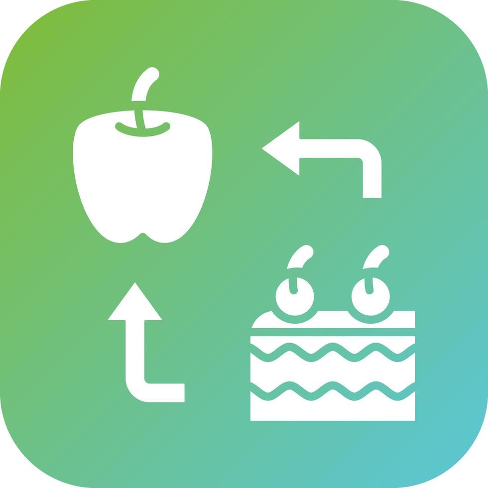 Food Substitution Vector Icon Style