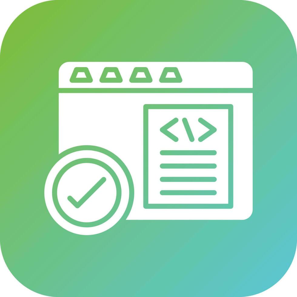 código corrección vector icono estilo