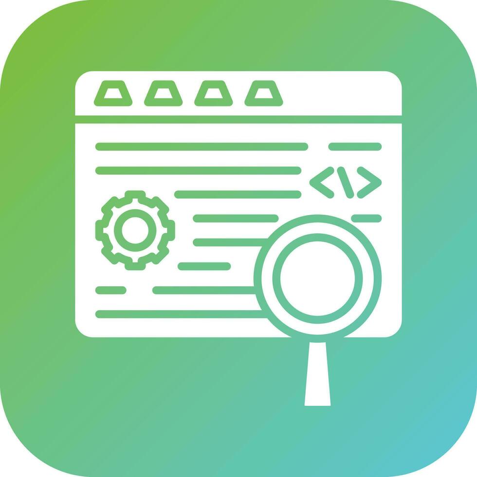 código pruebas vector icono estilo