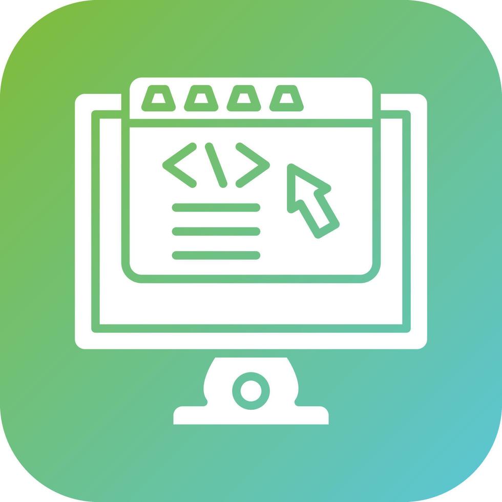 Frontend Development Vector Icon Style