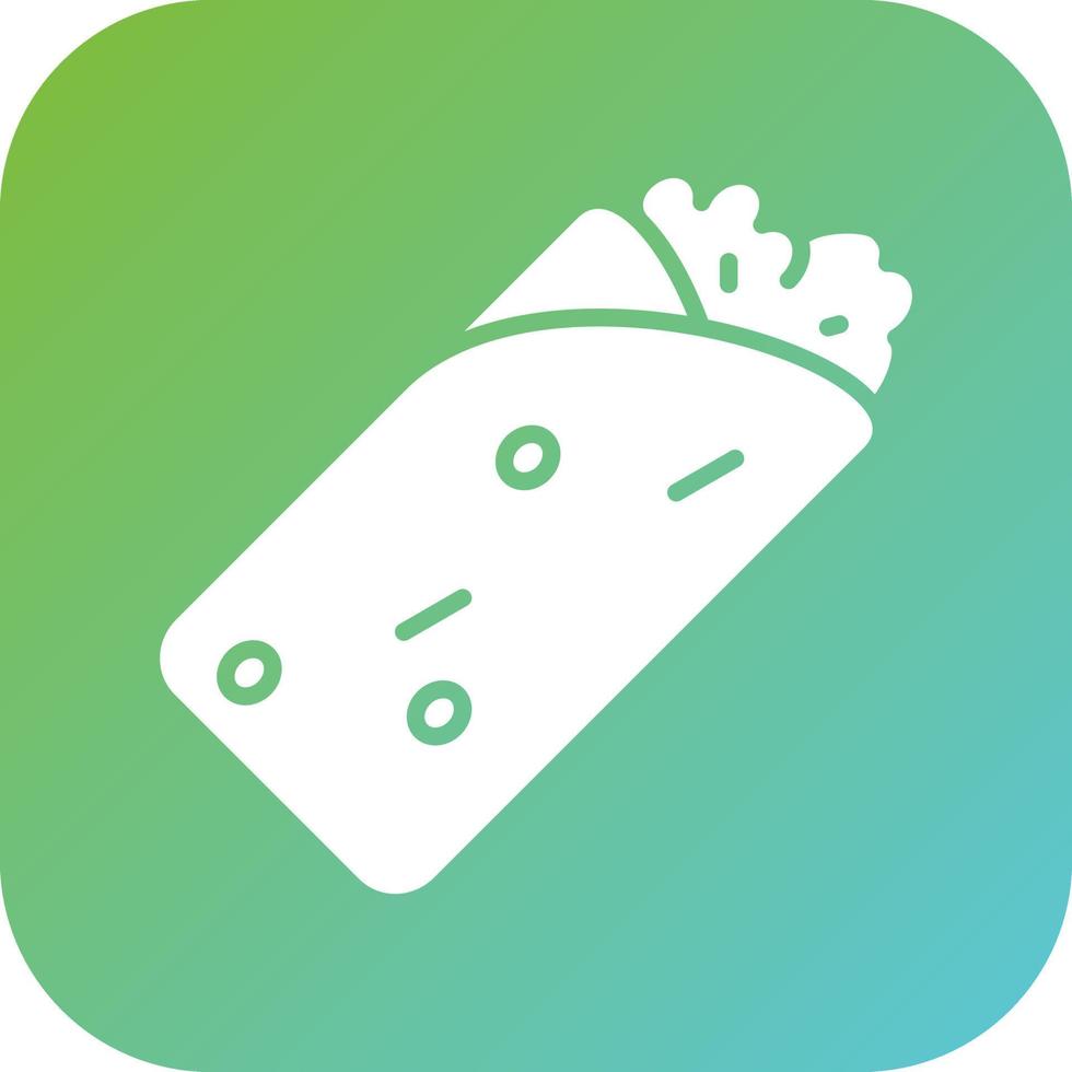 Burrito Vector Icon Style