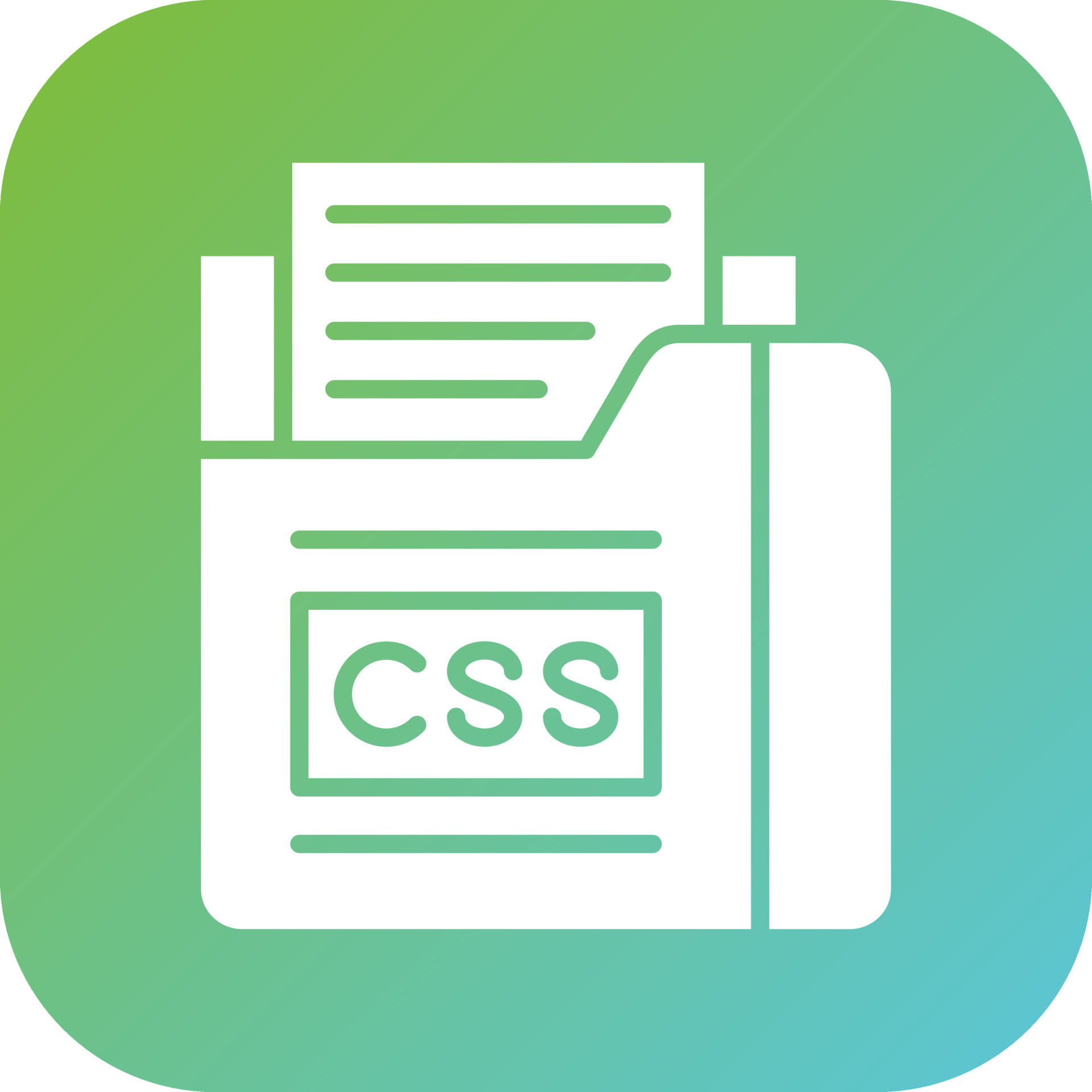 Css File Vector Icon Style 22369968 Vector Art at Vecteezy