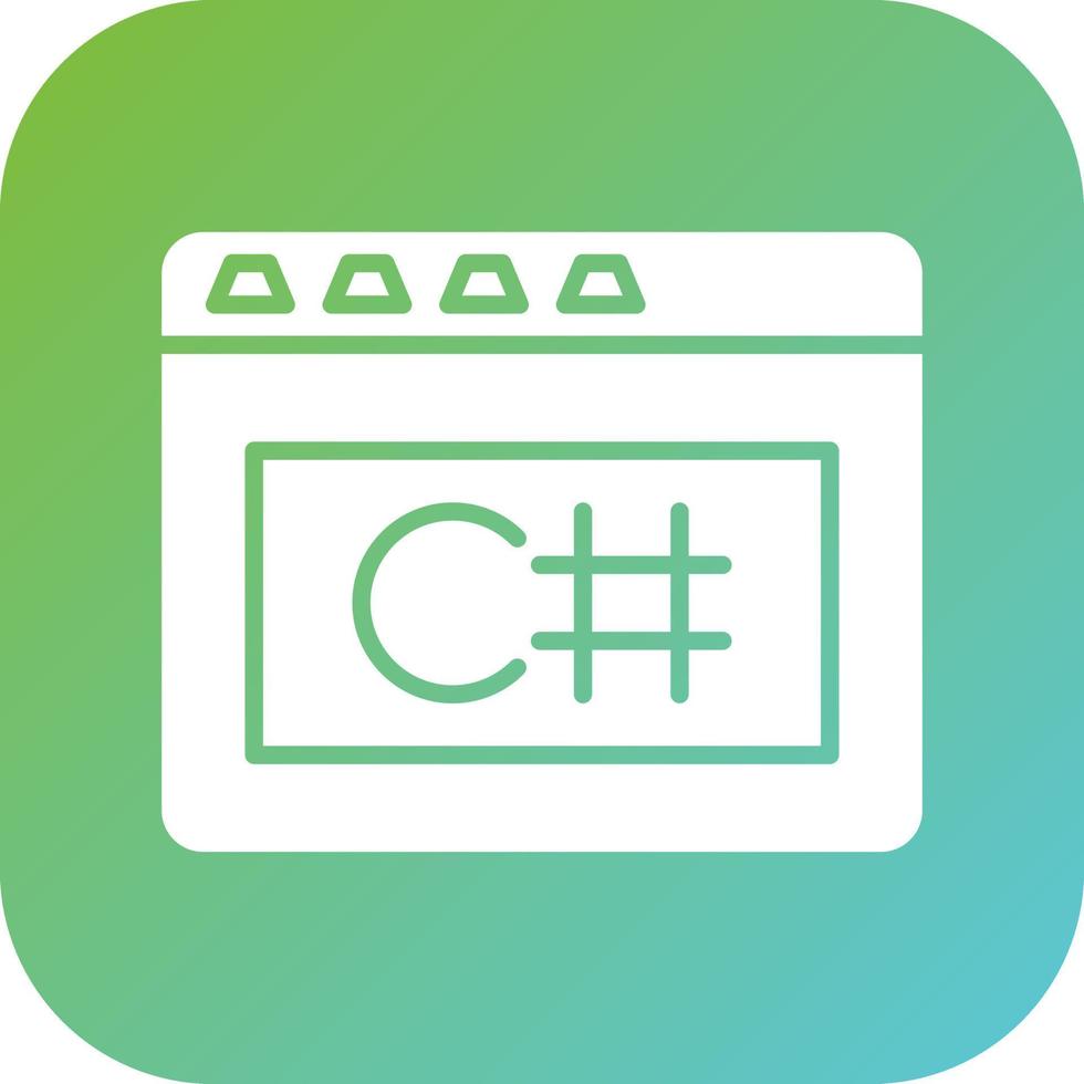 C Sharp Vector Icon Style