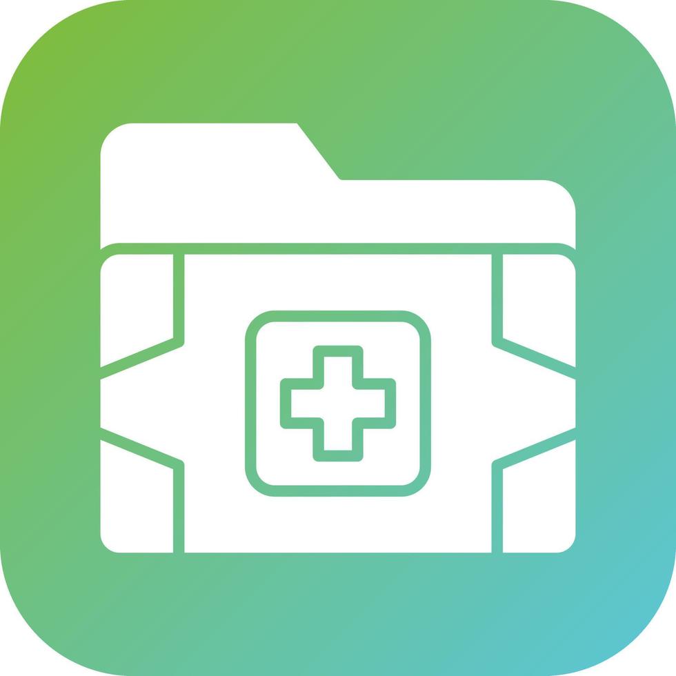Medical Folder Vector Icon Style