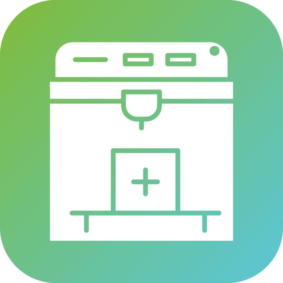 3D Printer Vector Icon Style