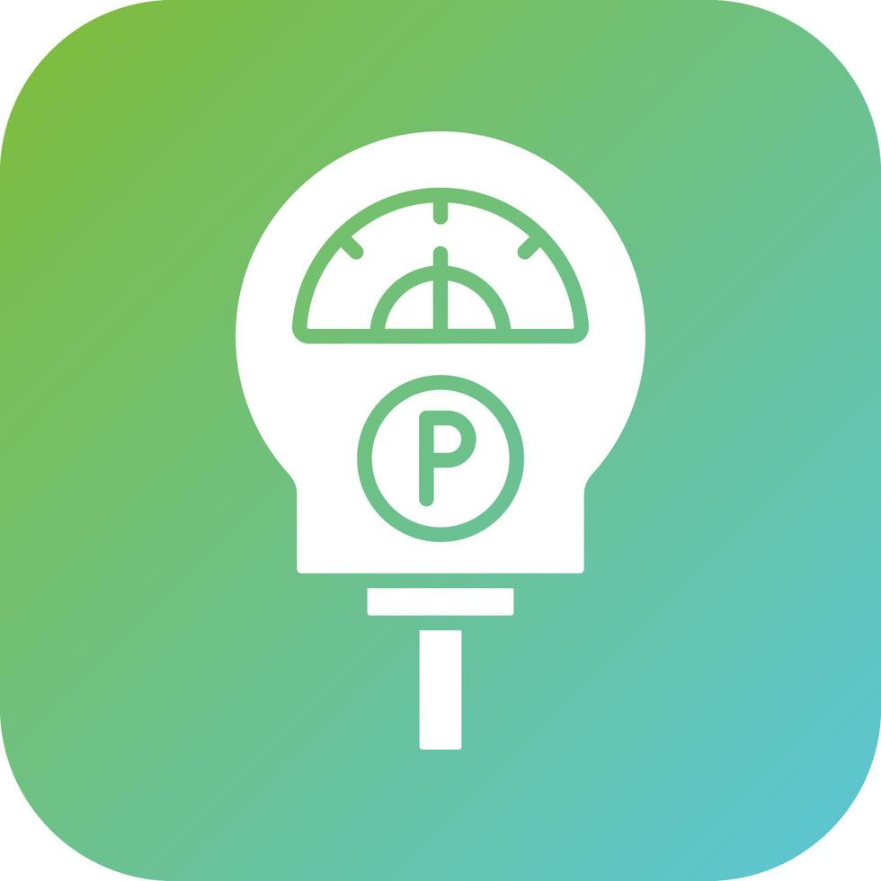 Parking Meter Vector Icon Style