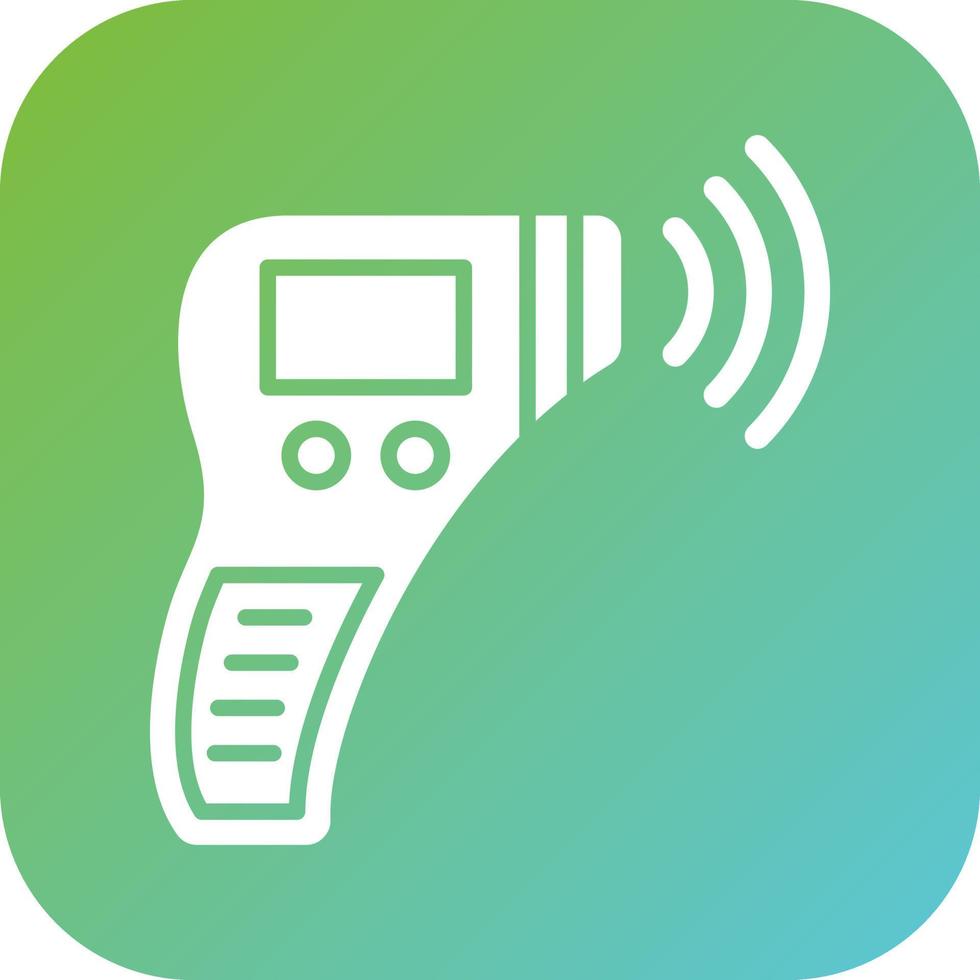 Thermometer Gun Vector Icon Style