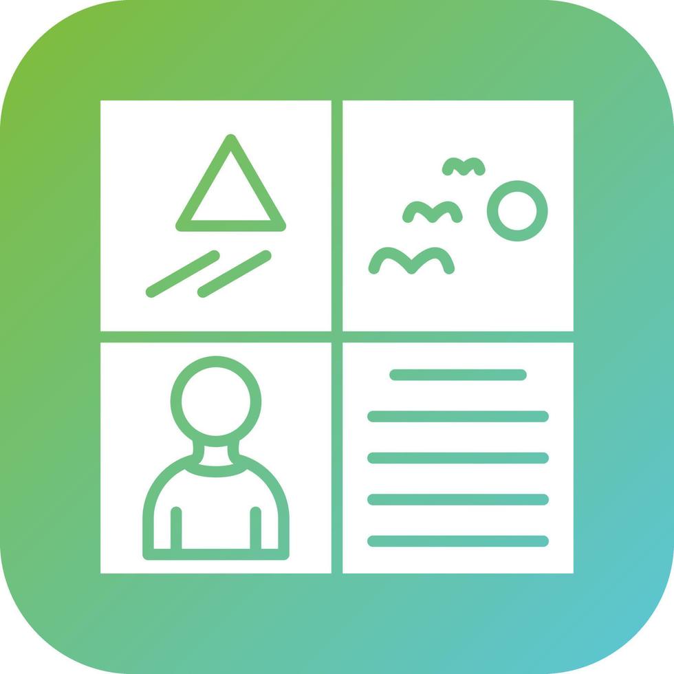 Storyboard Vector Icon Style