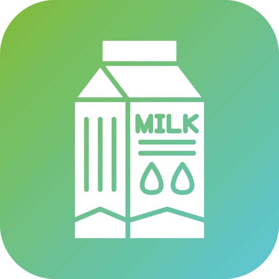 Milk Box Vector Icon Style