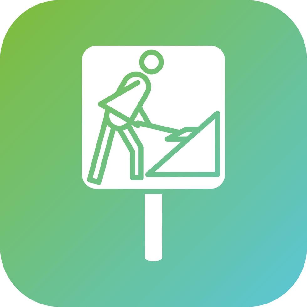 Roadworks Vector Icon Style