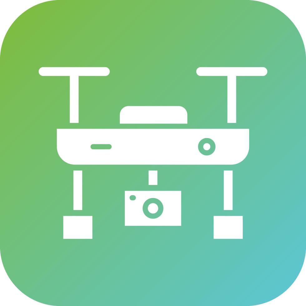 Camera Drone Vector Icon Style
